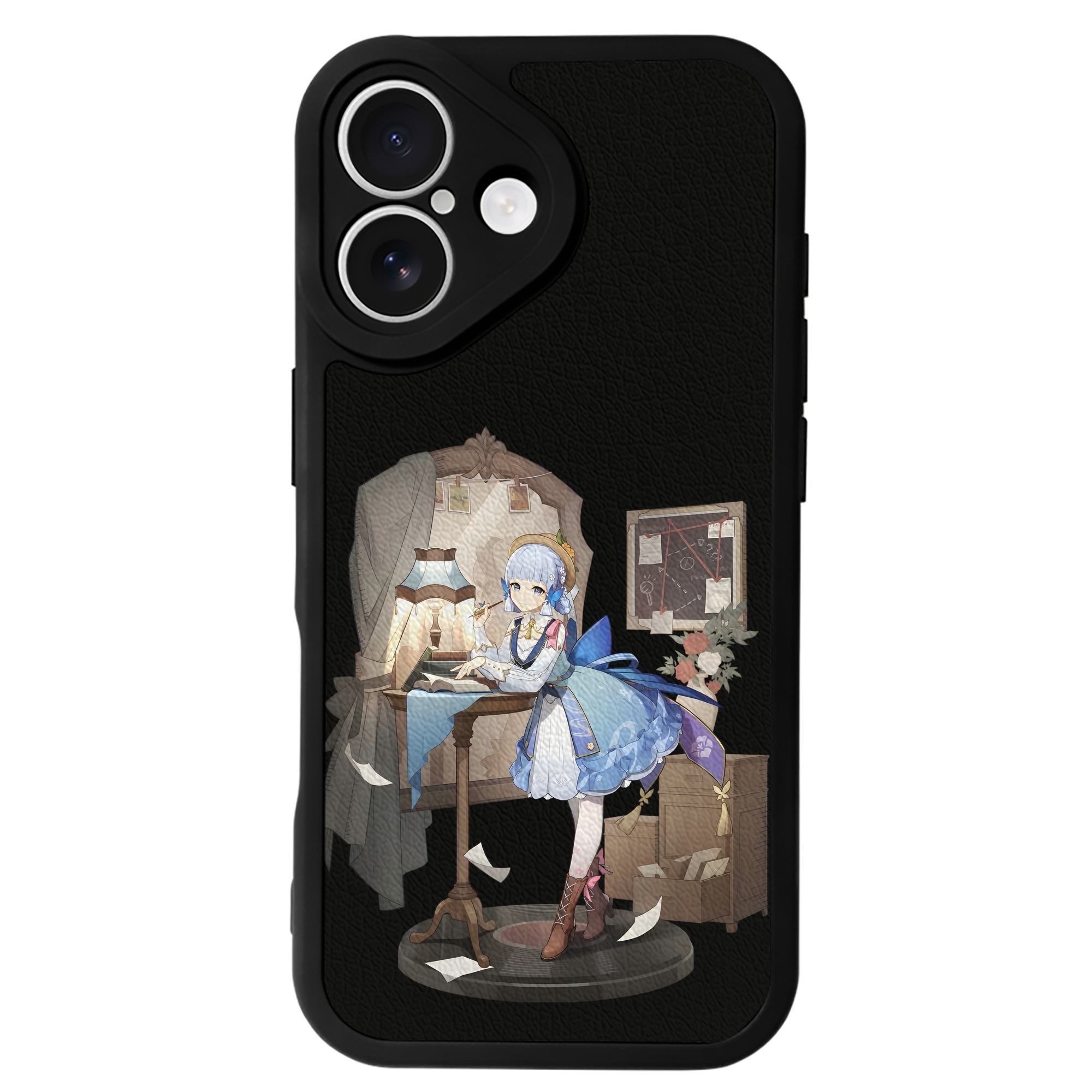 げんし神 神里綾華 神宮寺レン genshin Kamimiya Ren 【iPhone 16シリーズ対応】シリコンスマホケース（レザー調） 材質：シリコン